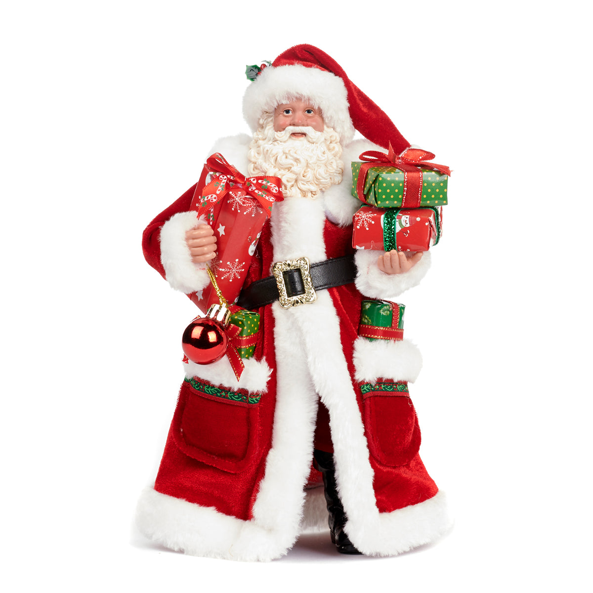 Babbo Natale in Resina con Regali 28 cm - Goodwill