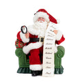 Babbo Natale in Resina con Abiti in Tessuto 20 cm - Goodwill