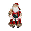 Babbo Natale in Silicone con Abiti Tartan 46 cm - Goodwill
