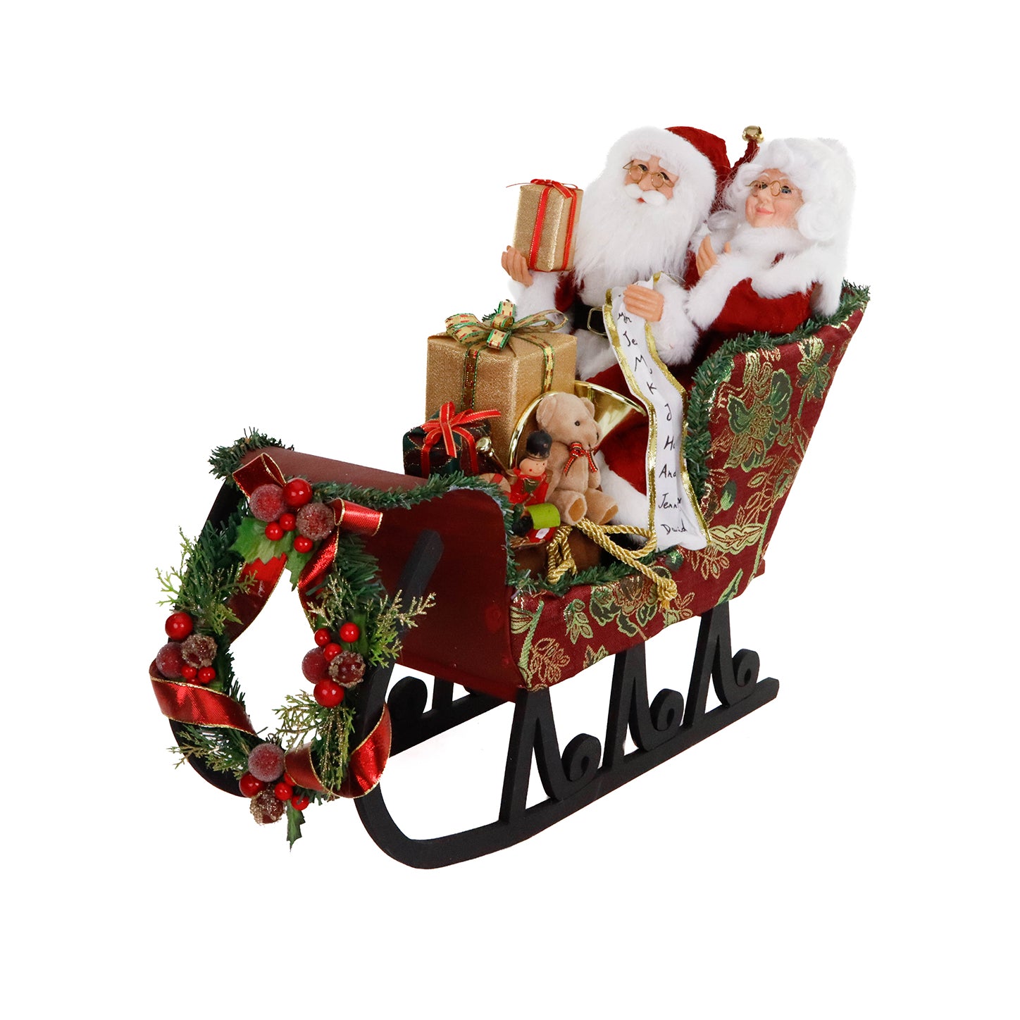 Babbo e Mamma Natale in Slitta 60 cm - Goodwill