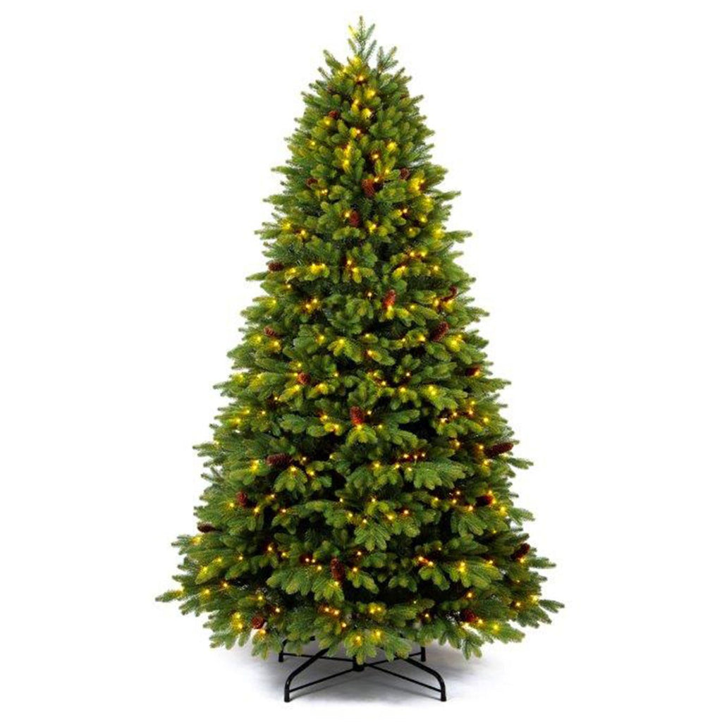 Green Lux con 6500 LED e Pigne Decorative 210 cm - Flora