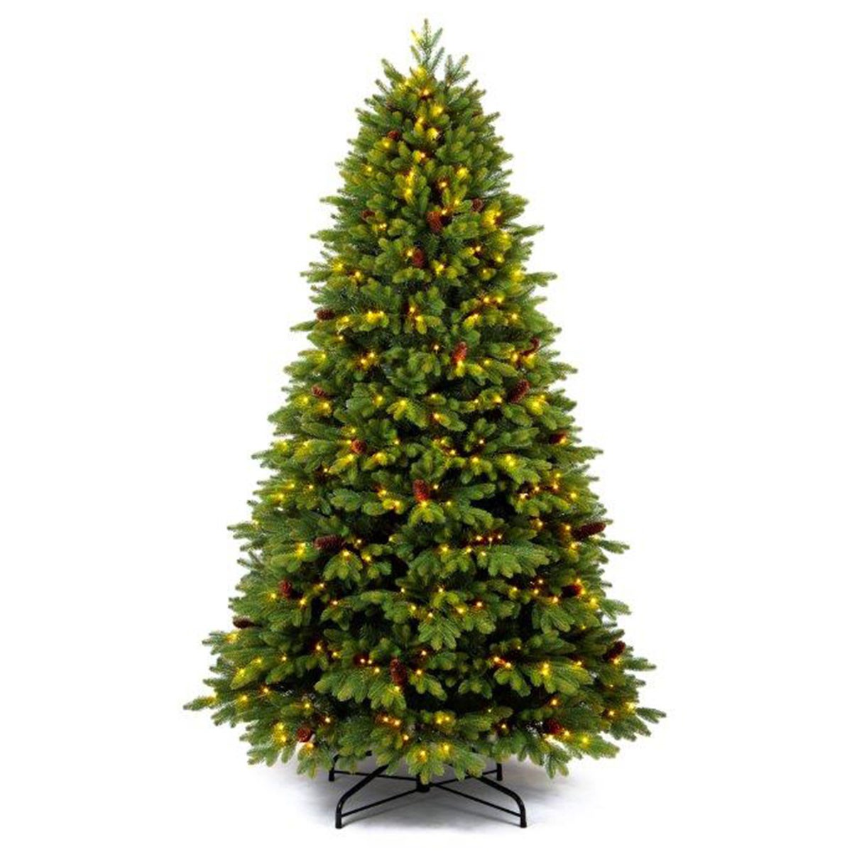 Green Lux con 12000 LED e Pigne Decorative 270 cm - Flora