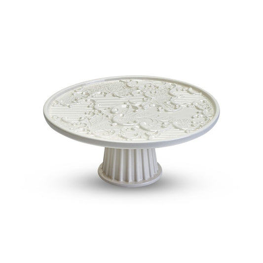 Alzata in Ceramica Bianca - Linea “Dentelle”