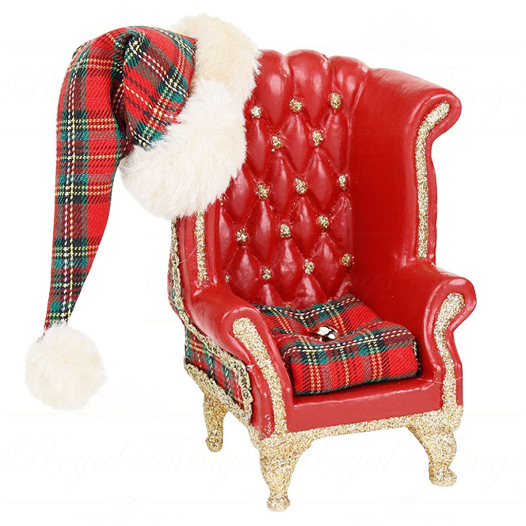 Decorazione Albero a Forma di Poltrona con Cappellino 15 cm - Goodwill