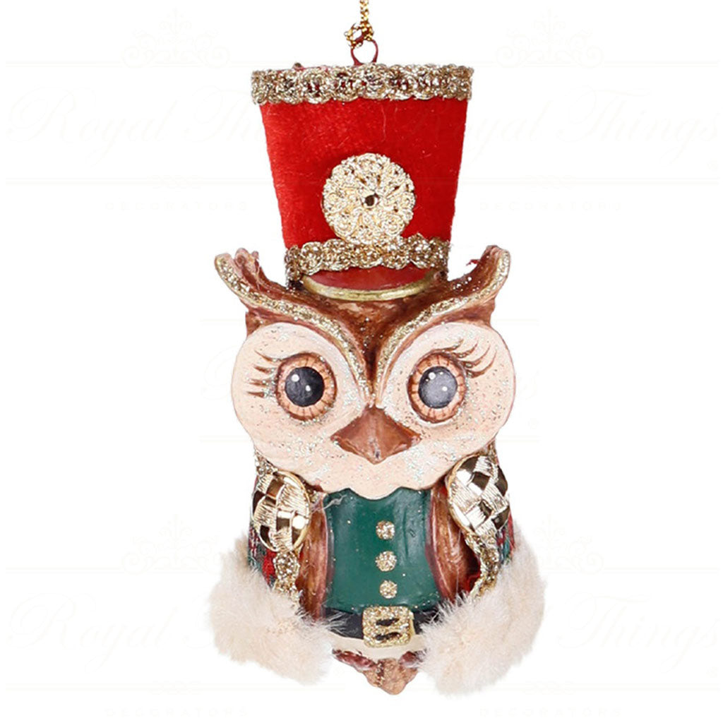 Decorazione Albero Gufetto con Cappello 11 cm - Goodwill