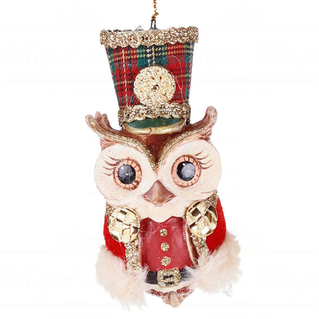 Decorazione Albero Gufetto con Cappello 11 cm - Goodwill
