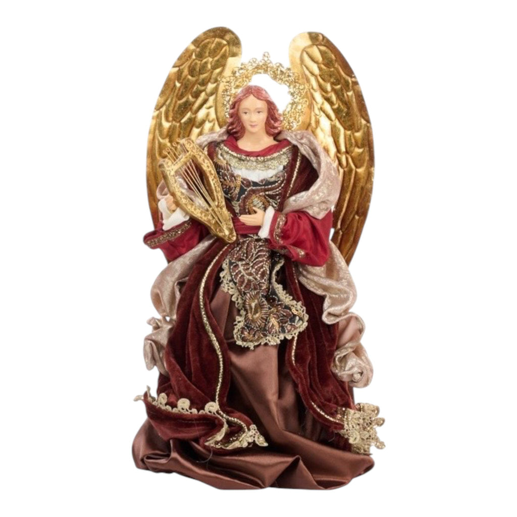 Angelo in Resina con Dettagli Oro 35.5 cm - Goodwill