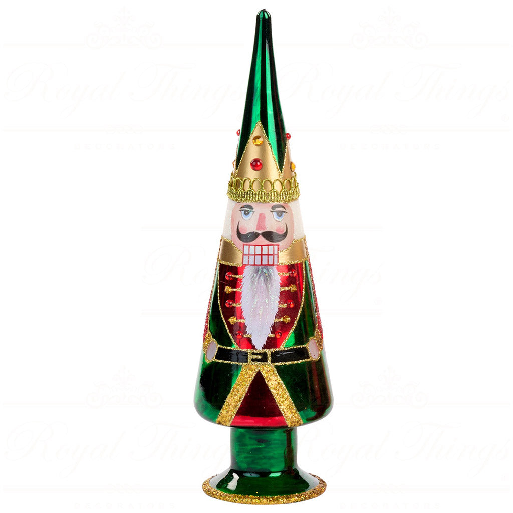 Puntale in Vetro con Schiaccianoci 31 cm - Goodwill