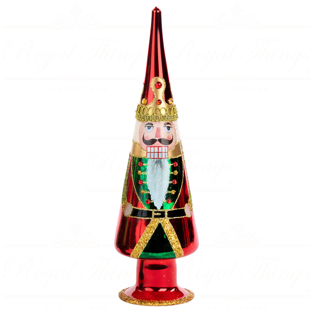 Puntale in Vetro con Schiaccianoci 31 cm - Goodwill