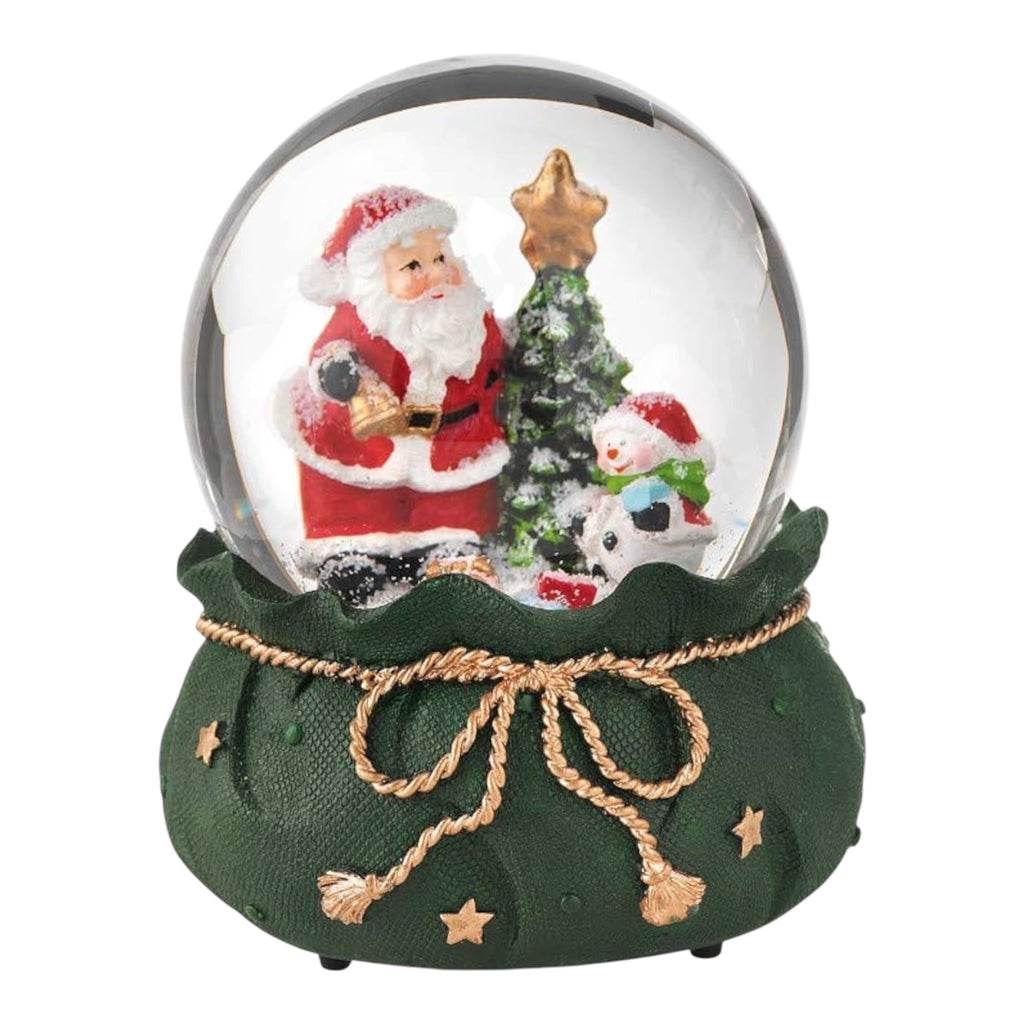 Sfera Natalizie in Vetro con Resina e Acqua 14.5 cm - Brandani