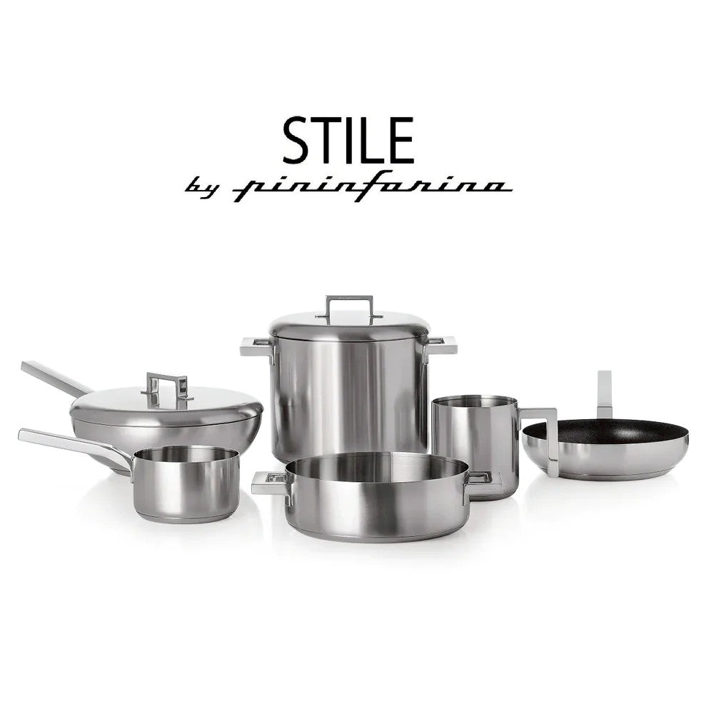 Batteria di Pentole in Acciaio Inox 18/10 - 29 Pezzi