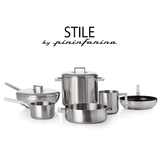 Batteria di Pentole in Acciaio Inox 18/10 - 29 Pezzi