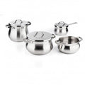 Batteria di Pentole 11 Pezzi in Acciaio Inox