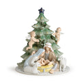 Natività in Porcellana Finissima Racchiusa in Alberello 25 h cm