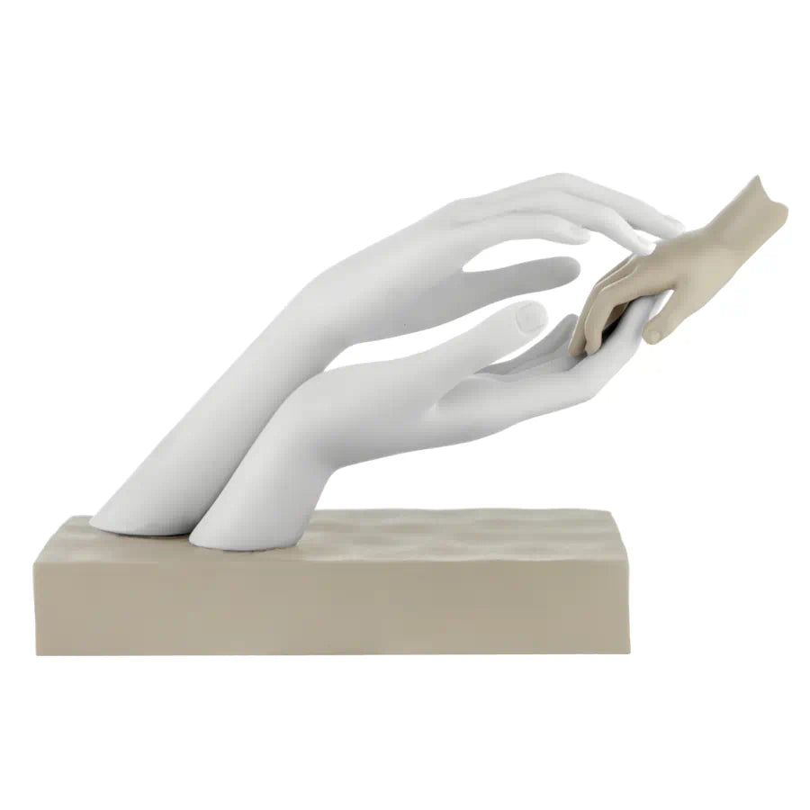 Scultura in Marmorino con Dettagli Nocciola 11x16 cm - Bongelli Preziosi
