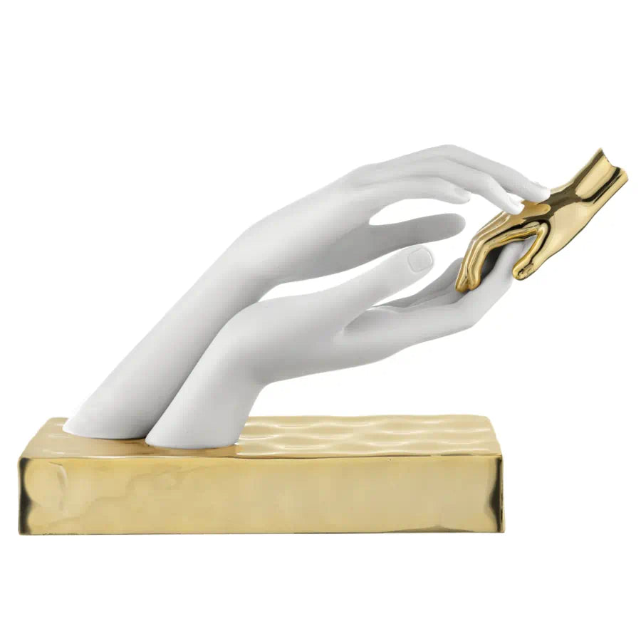 Scultura Mani su Base Oro 11x16 cm - Bongelli Preziosi