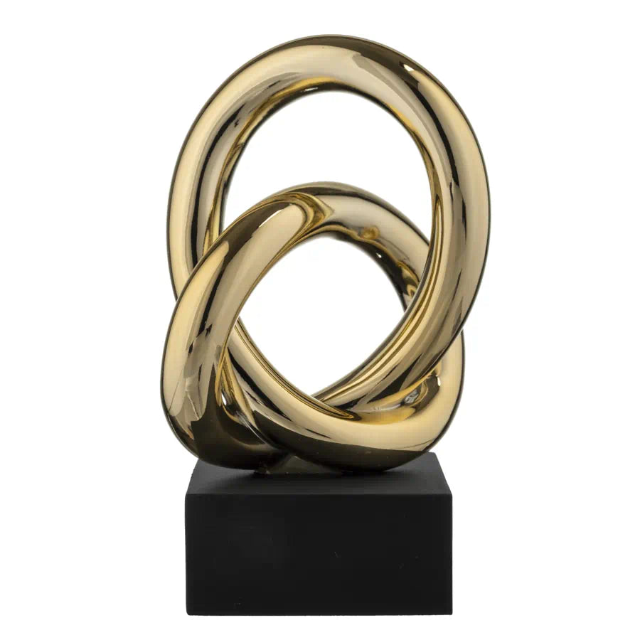 Scultura Nodo in Marmorino Oro 15 h cm - Bongelli Preziosi