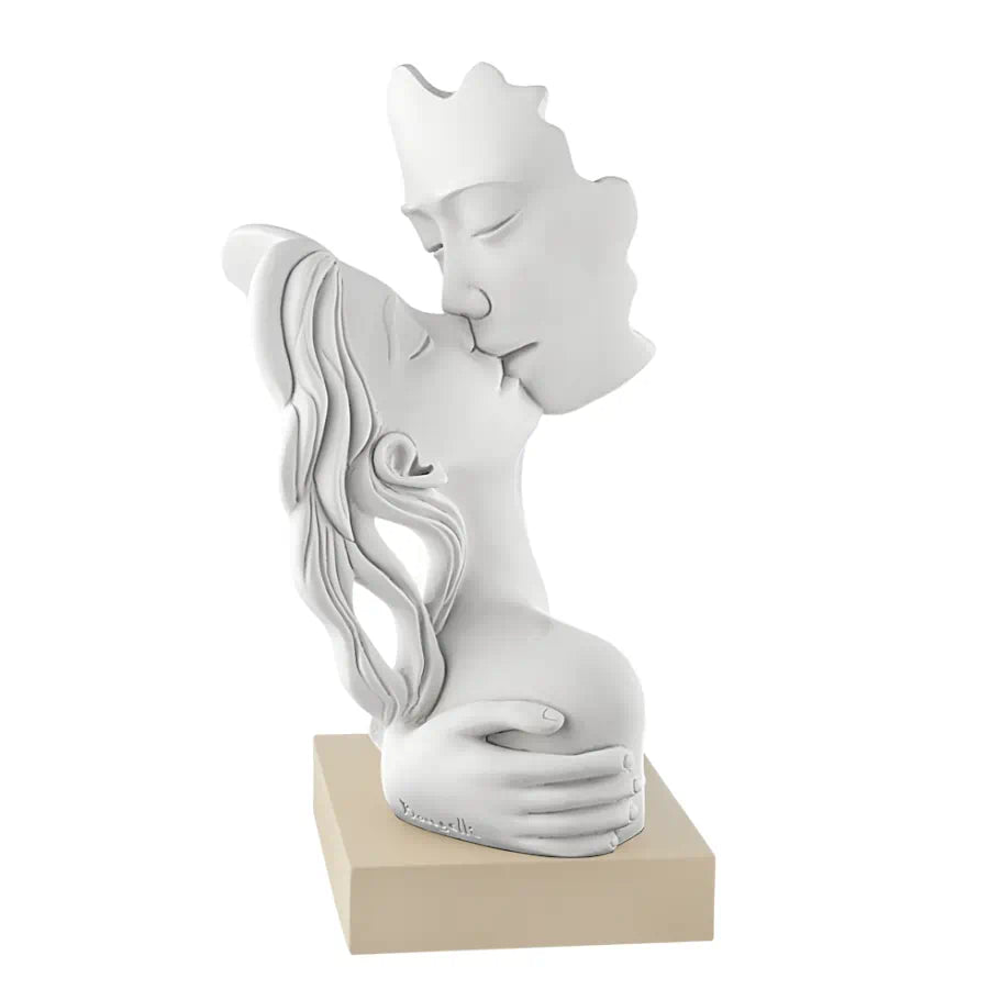 Scultura Bacio in Marmorino 38 h cm - Bongelli Preziosi