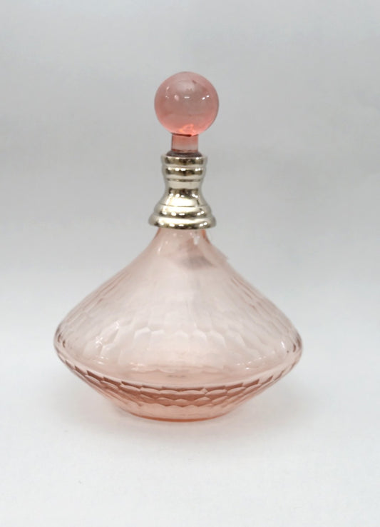 Bottiglia in Vetro Rosa e Silver