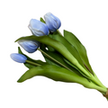 Bouquet di Tulipani Azzurri Realistici in Lattice