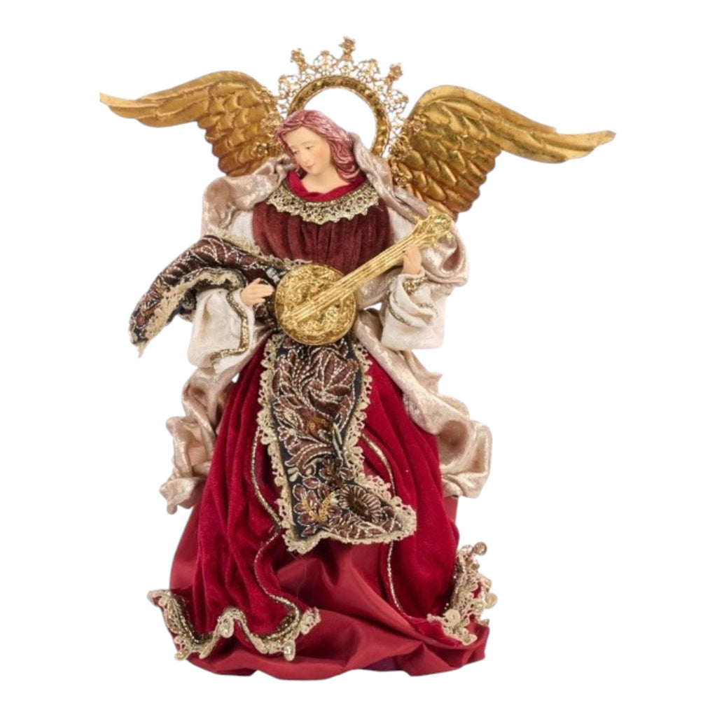 Angelo in Resina con Dettagli Oro 35.5 cm - Goodwill