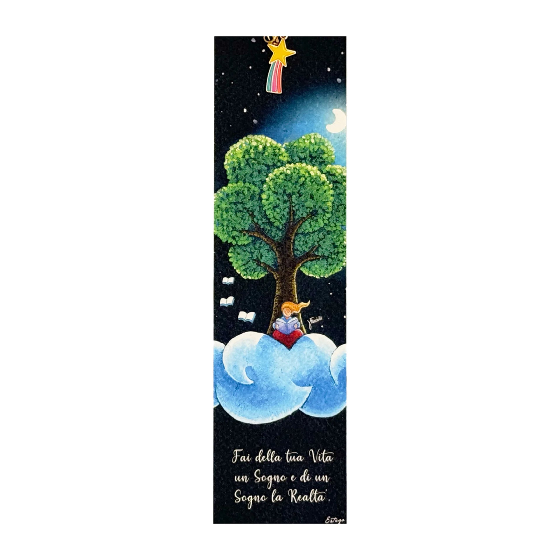 Charm con Segnalibro in Design Raffinato - Estego
