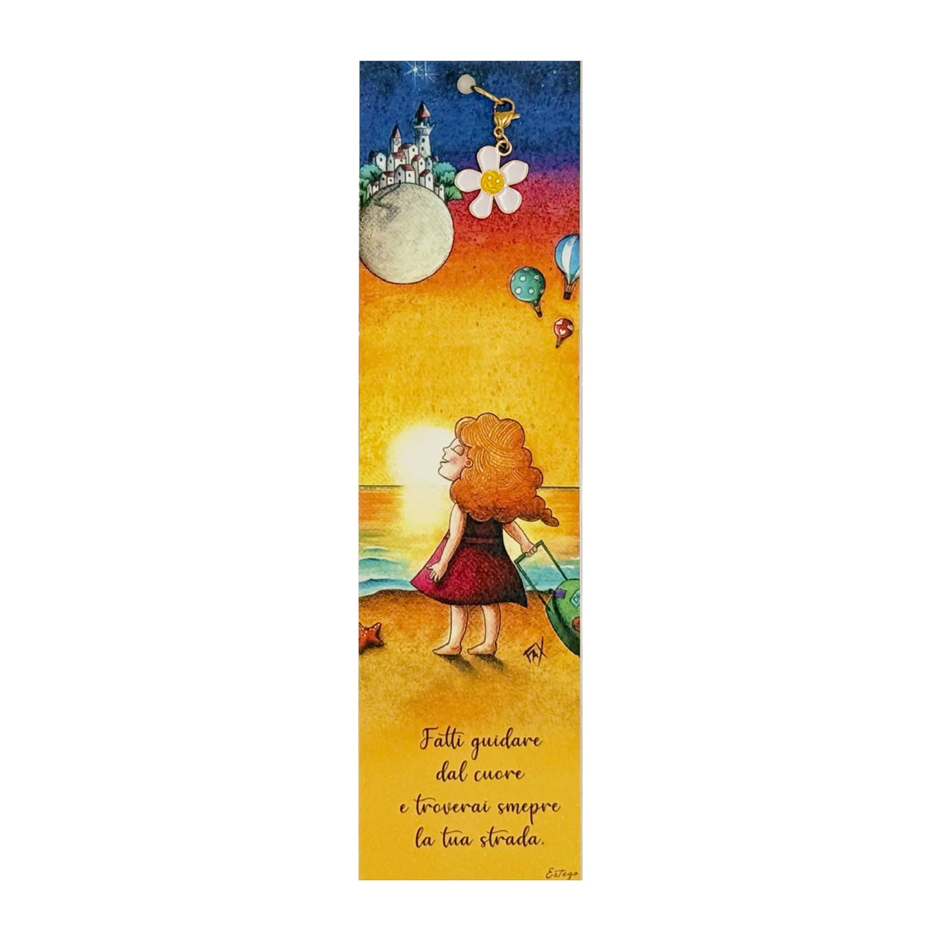 Charm con Segnalibro in Design Raffinato - Estego