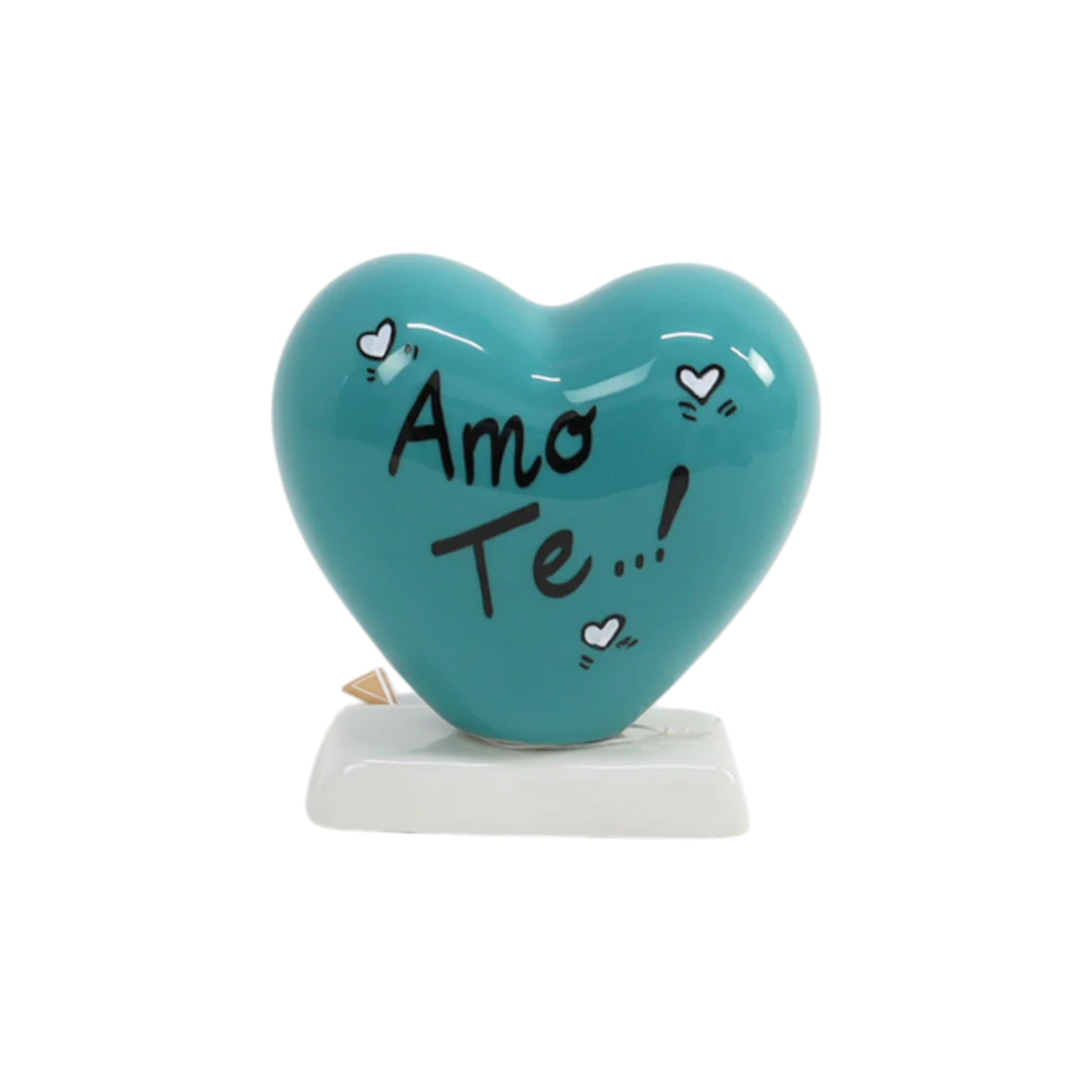 Cuore in ceramica con Frasi Assortite 10 cm - Siniscalchi