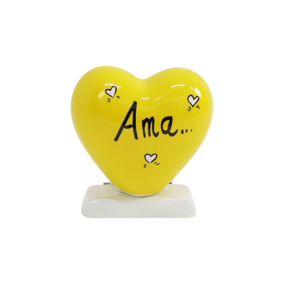 Cuore in ceramica con Frasi Assortite 10 cm - Siniscalchi