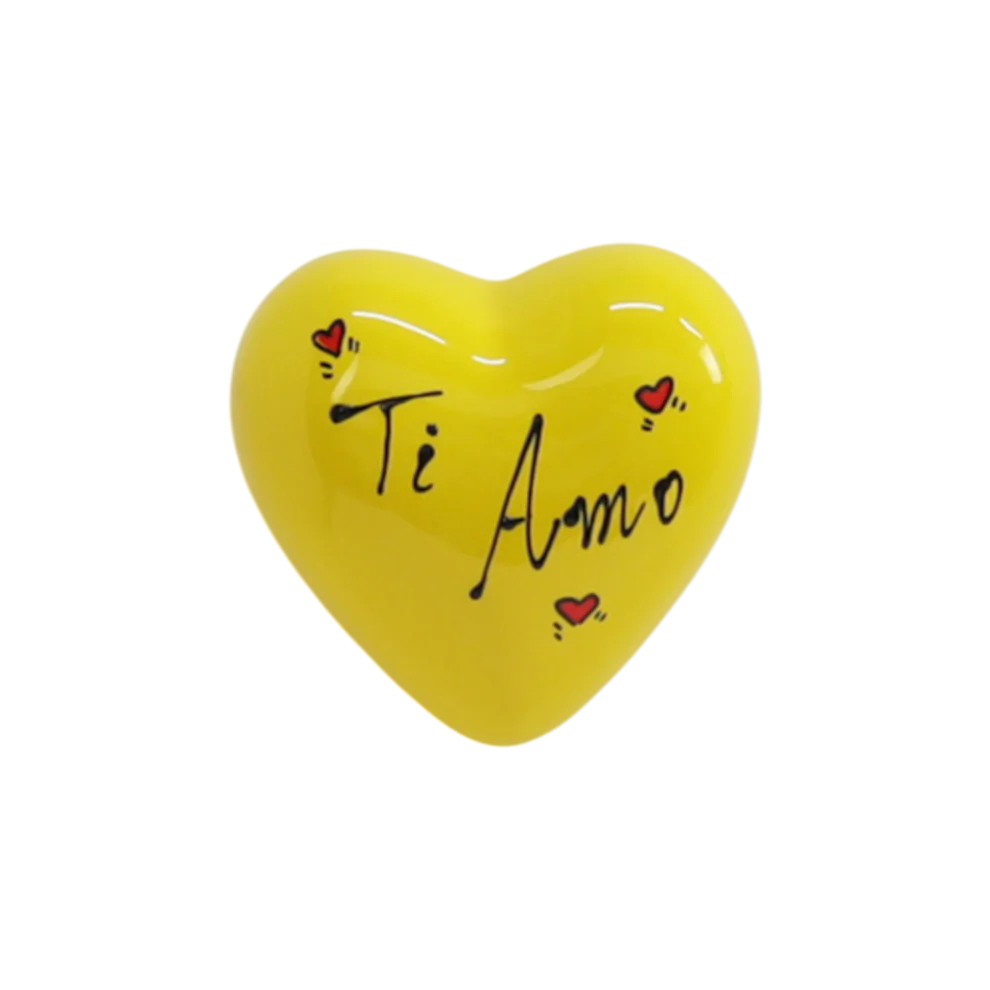 Cuore in Ceramica di Capodimonte 10 cm - Siniscalchi