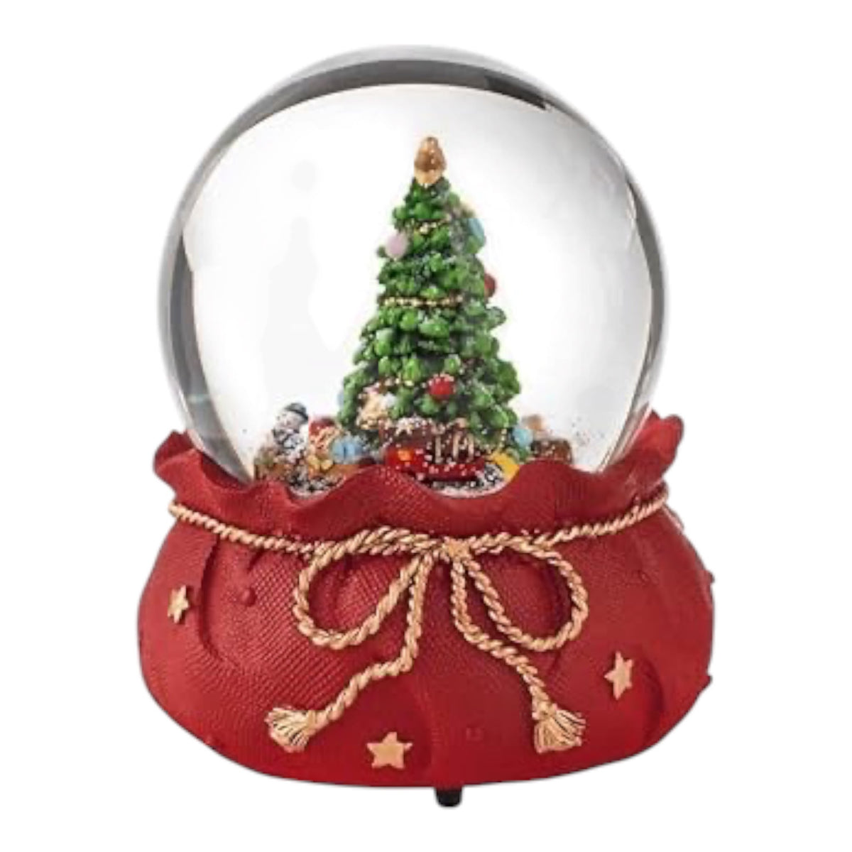 Sfera Natalizie in Vetro con Resina e Acqua 14.5 cm - Brandani