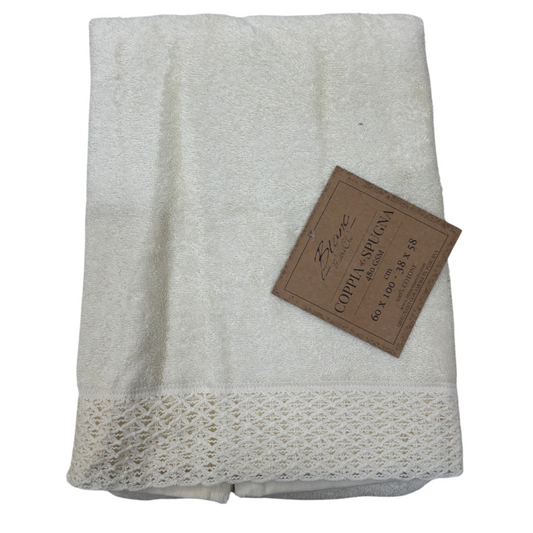 Set Asciugamani in Spugna 100% Cotone - Blanc Mariclò
