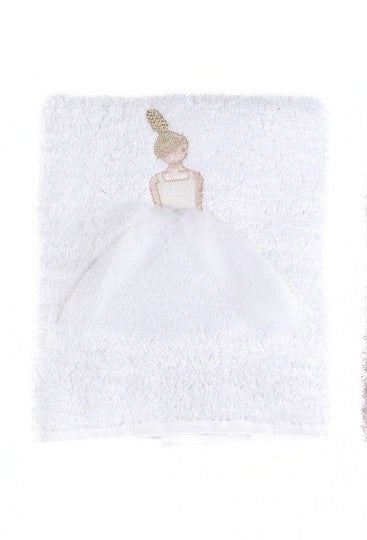 Set Asciugamani in Spugna con Ricamo Ballerina – Blanc Mariclò