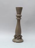 Portacandele Roses in Ceramica con Rose a Rilievo
