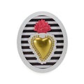 Cornice Ovale con Cuore Sacro 22x18 cm - Henriette