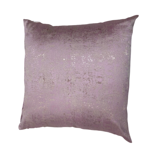 Cuscino Rosa Antico con Trama Oro 40x40 cm - Fiori di Lena