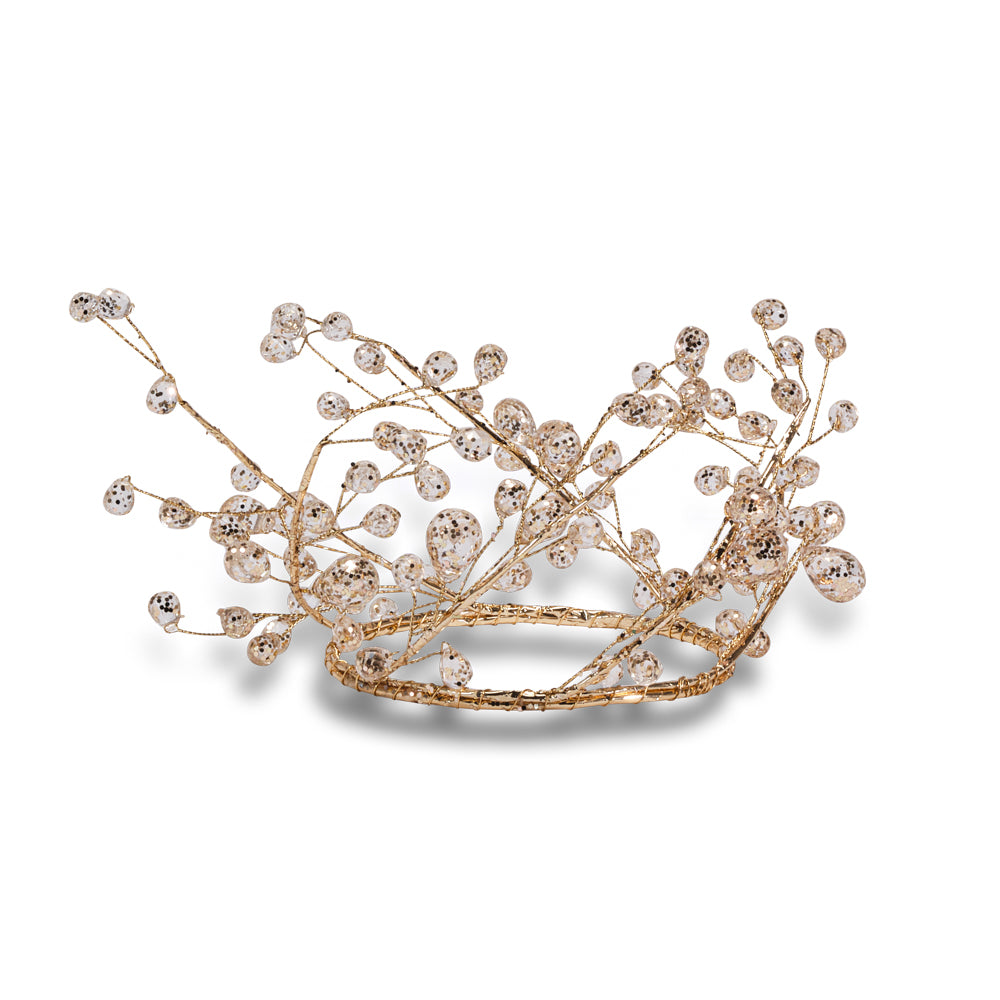 Decorazione Portacandela “Gocce Brillanti”  9 cm, Oro - Henriette