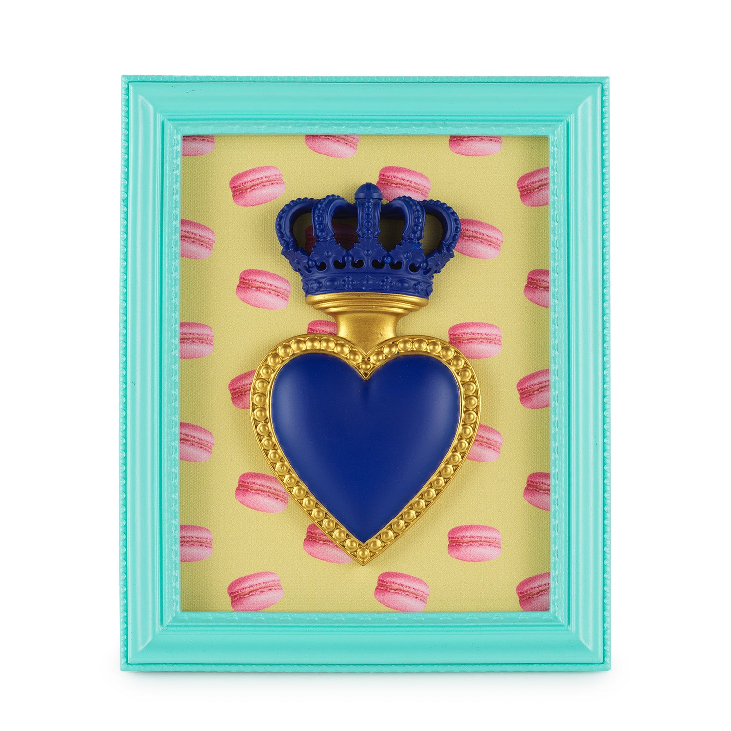 Cornice Multicolor con Cuore e Macarons 22x18 cm - Henriette