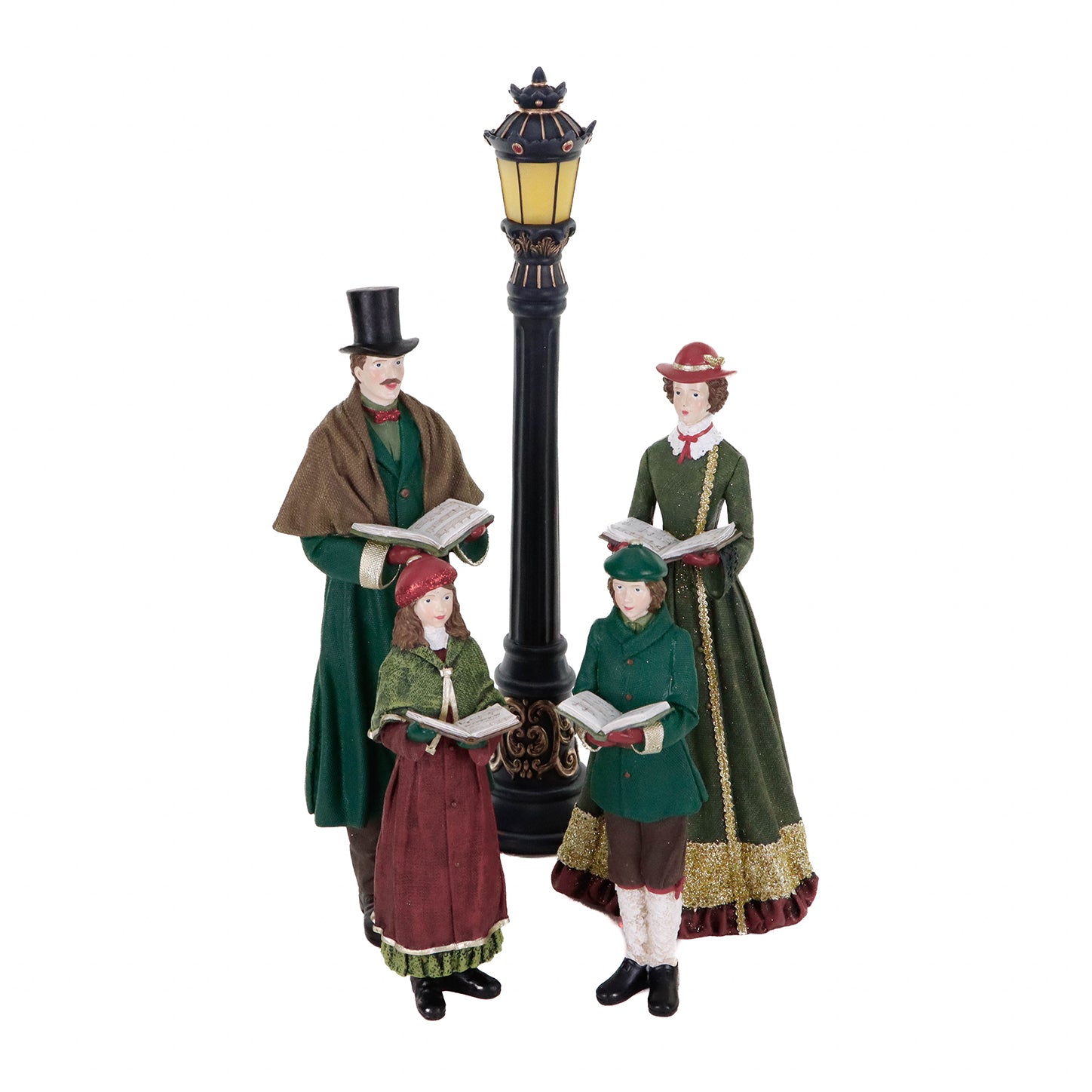 Statuetta Cantori con LED in Resina 51 cm - Goodwill