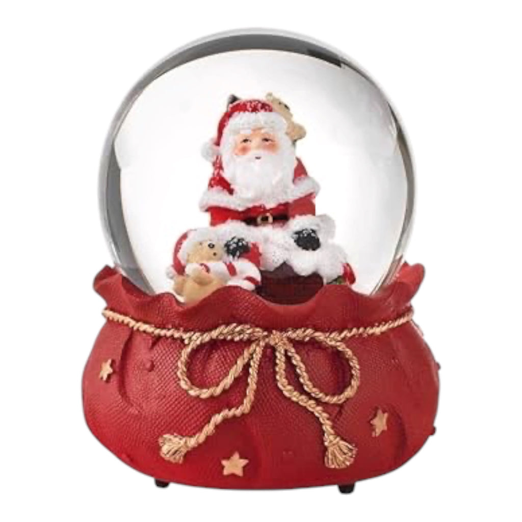 Sfera Natalizie in Vetro con Resina e Acqua 14.5 cm - Brandani
