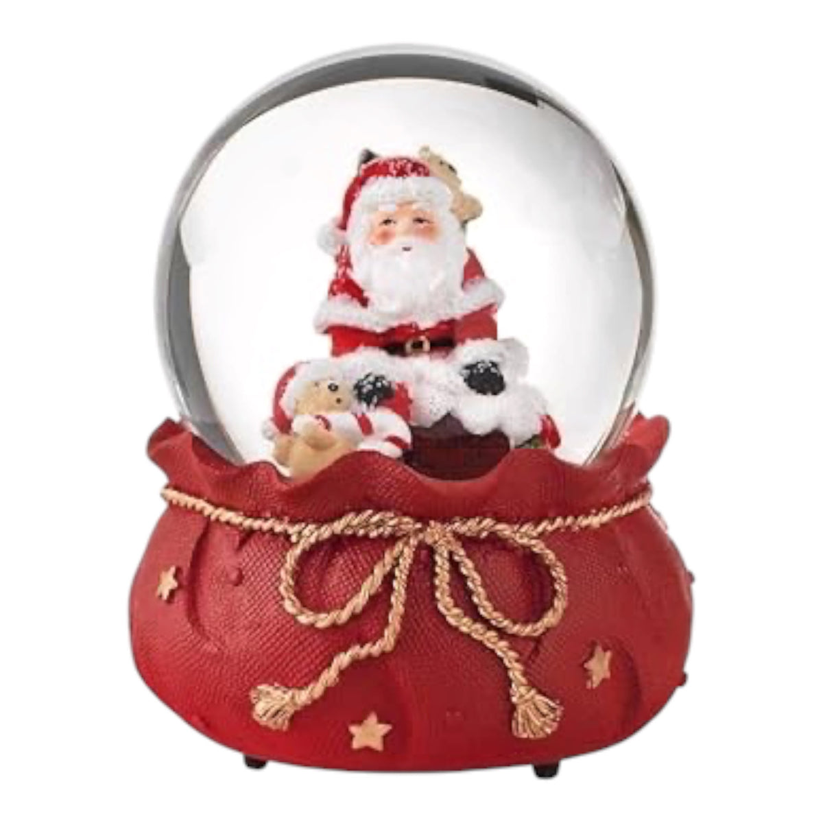Sfera Natalizie in Vetro con Resina e Acqua 14.5 cm - Brandani