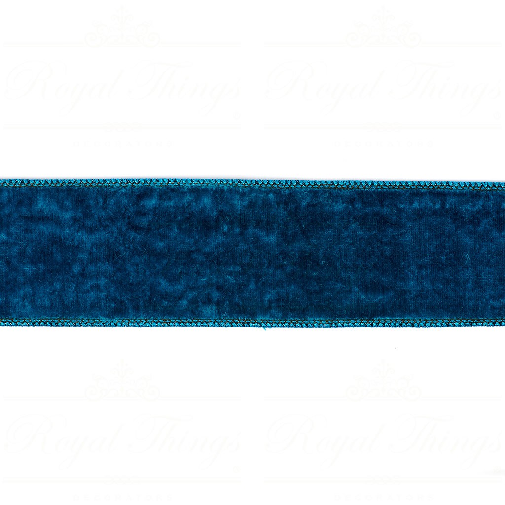 Nastro in Velluto Blu 4.57 mt.