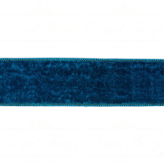 Nastro in Velluto Blu 4.57 mt.