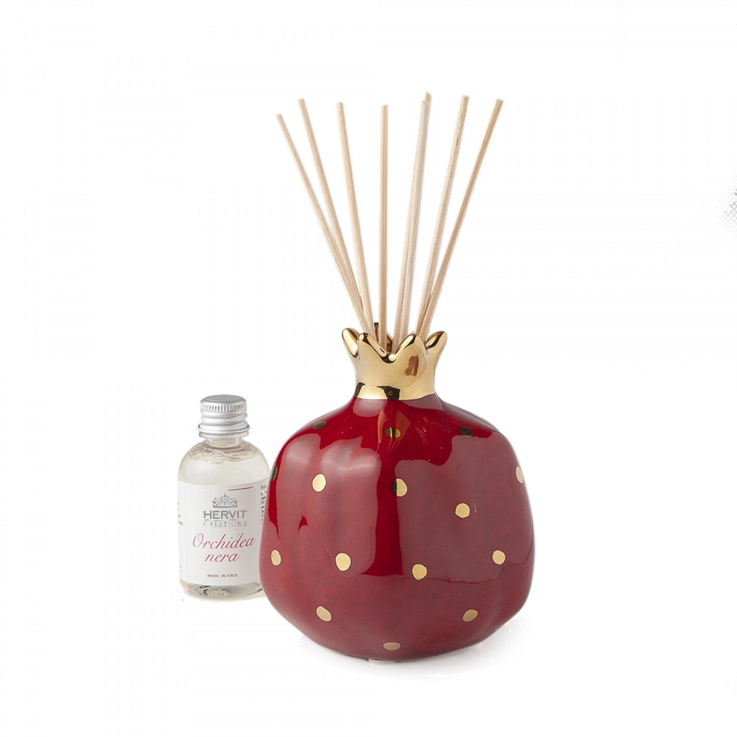 Set Profuma Ambiente in Gres con Bastoncini in Legno