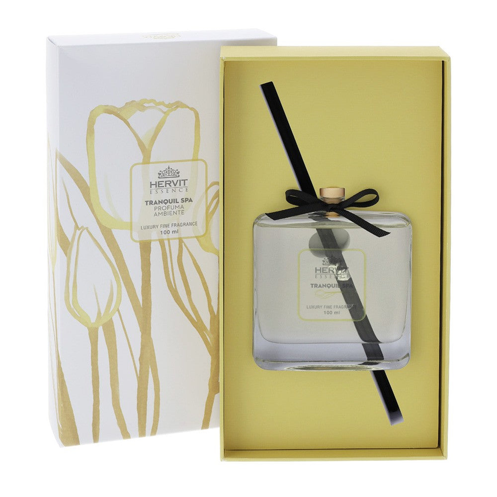 Set Profuma Ambiente con Diffusore in Vetro e Bastoncini - "Tulip"