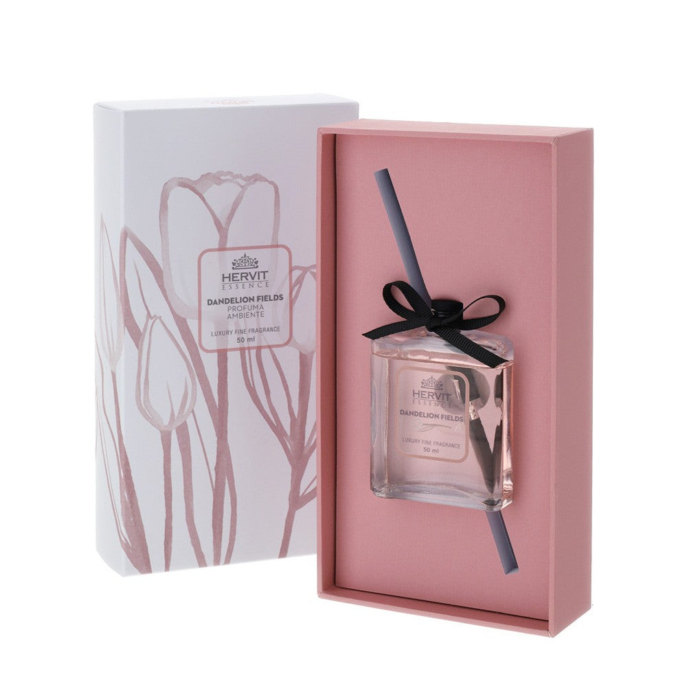Set Profuma Ambiente con Diffusore in Vetro e Bastoncini - "Tulip"