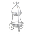 Etagere in Ferro a Due Piani - Stile Shabby Chic