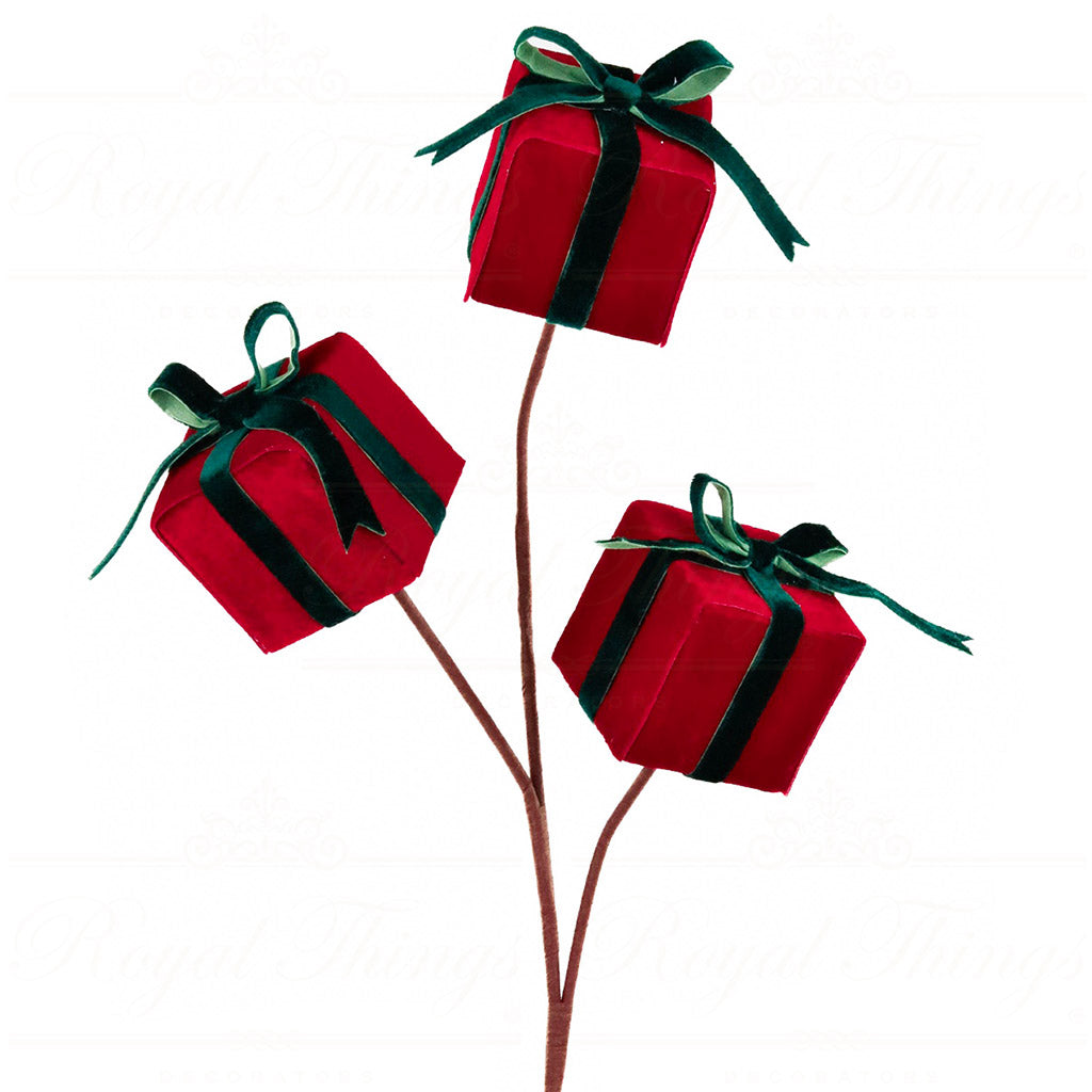 Red Gift Box Stem 60 cm - Goodwill