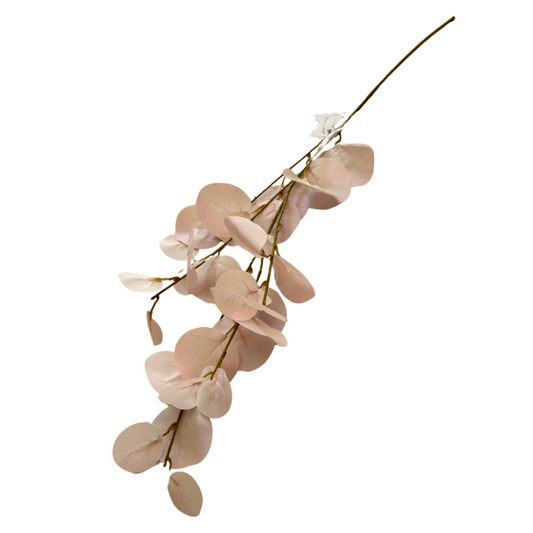 Fiore di Eucalipto Rosa Realistico in Tessuto