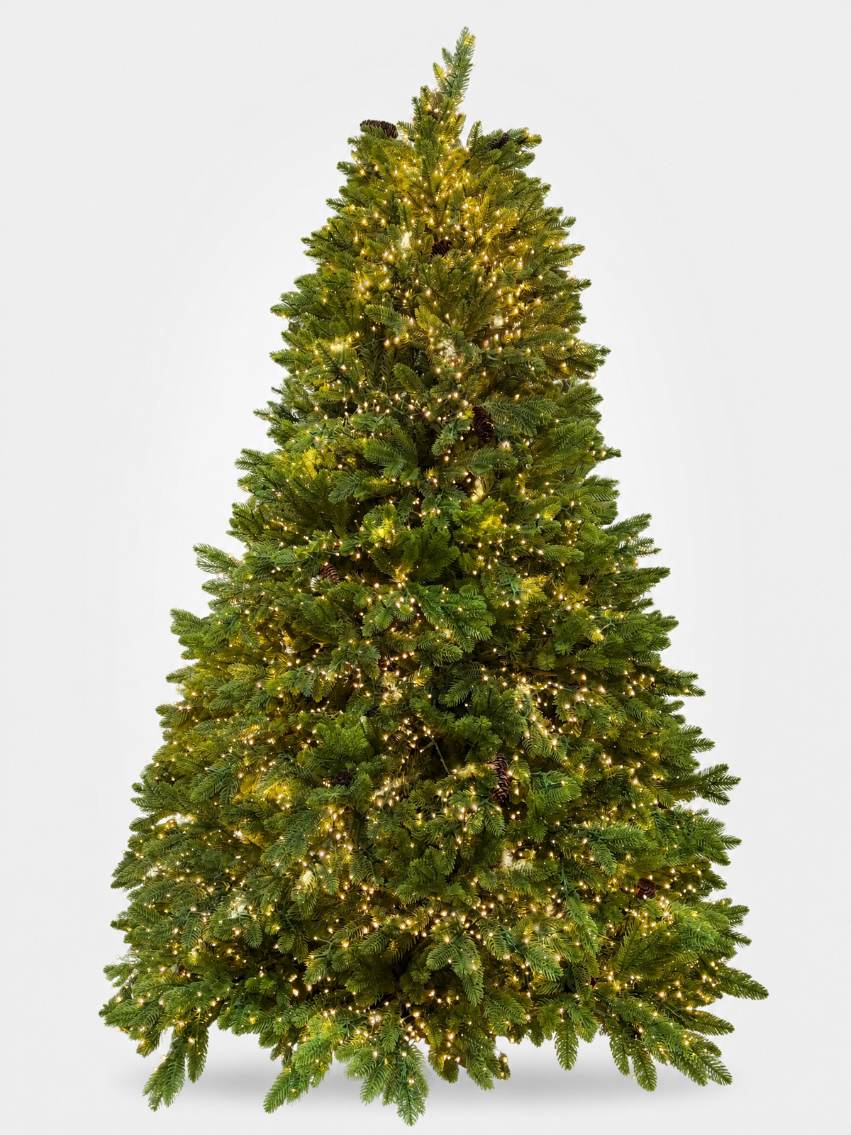 Green Lux con 6500 LED e Pigne Decorative 210 cm - Flora